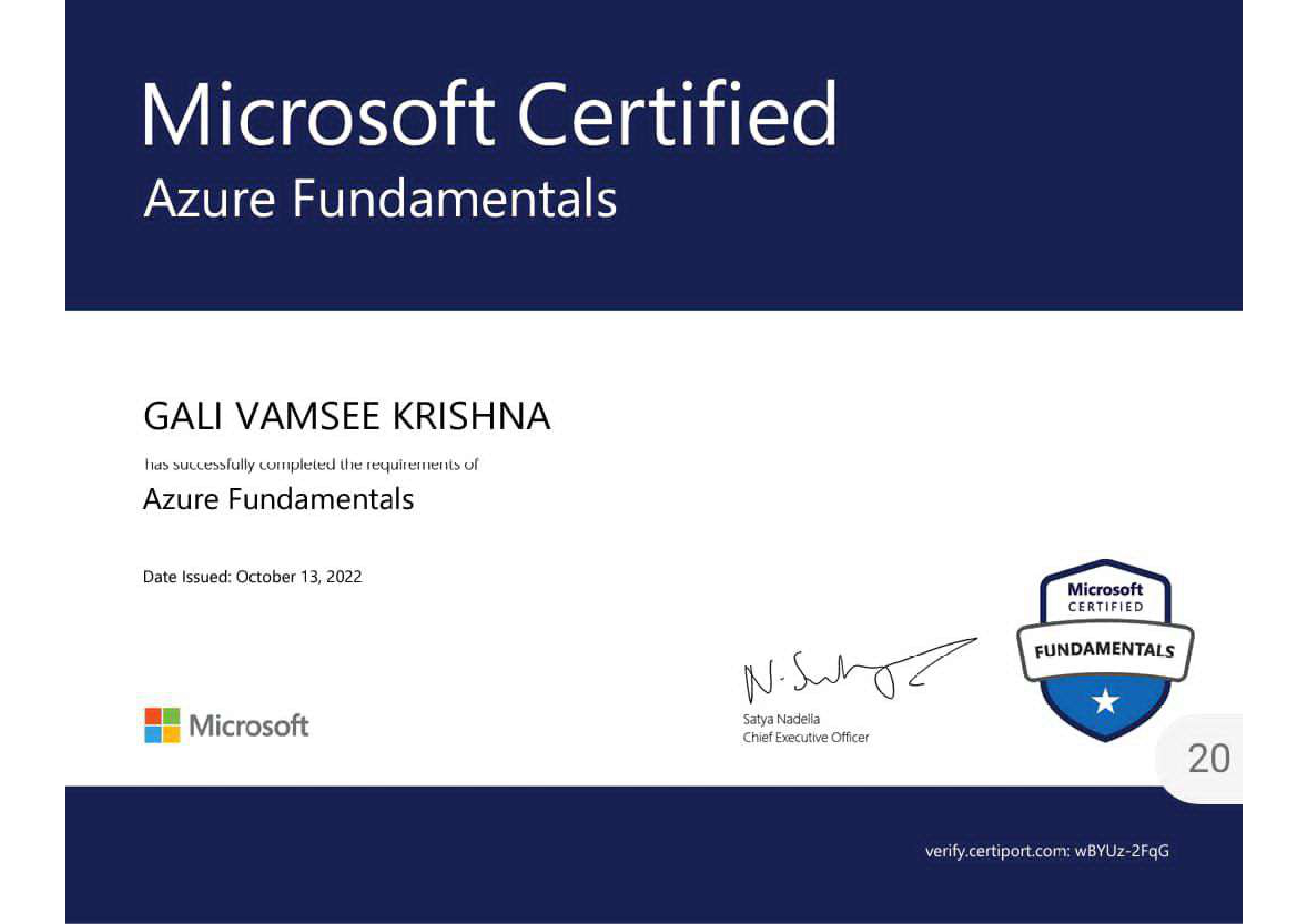 Microsoft Azure Fundamentals (MAF)